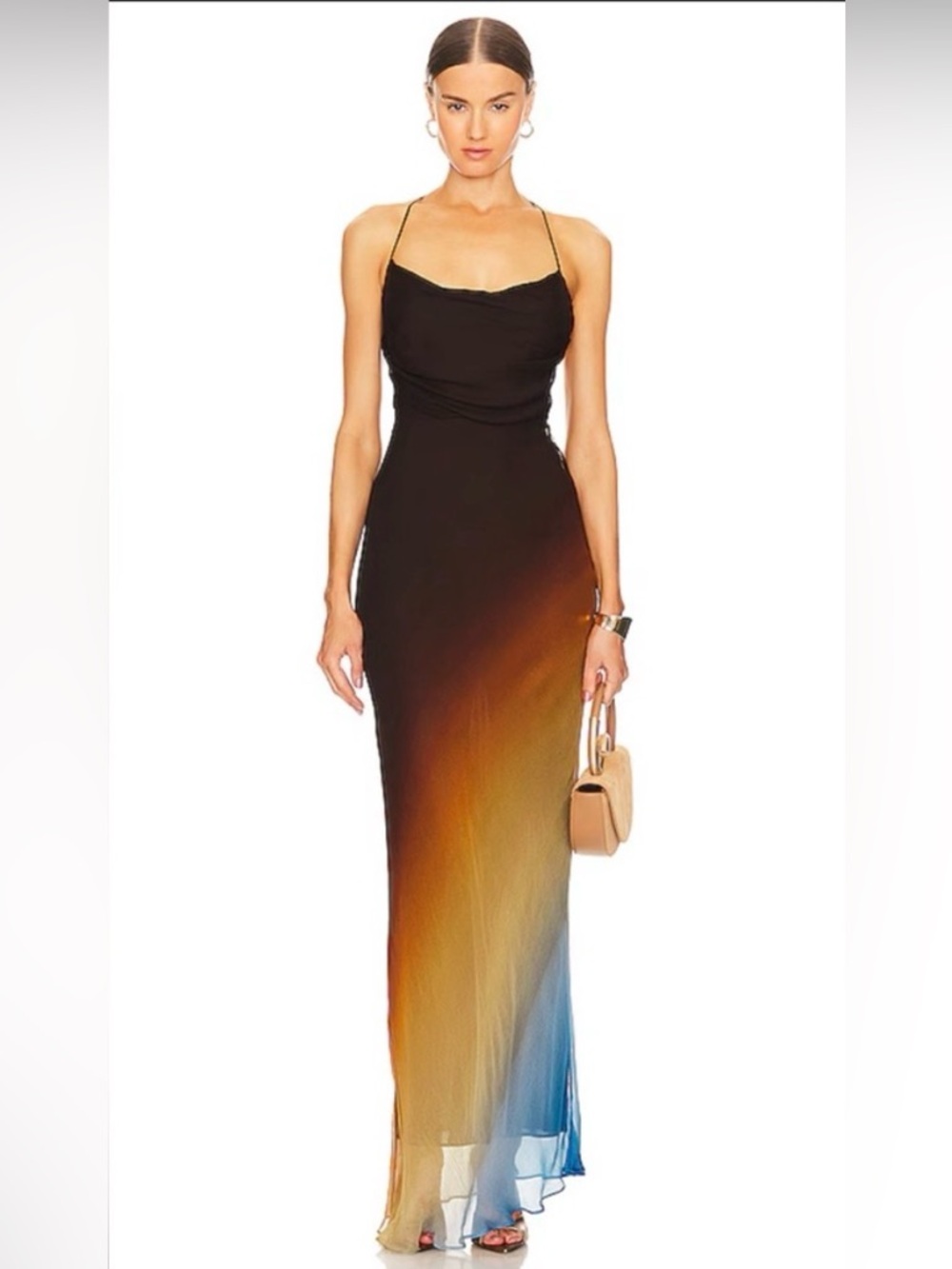 Shona Joy Ivana Lace Back Bias Maxi Dress